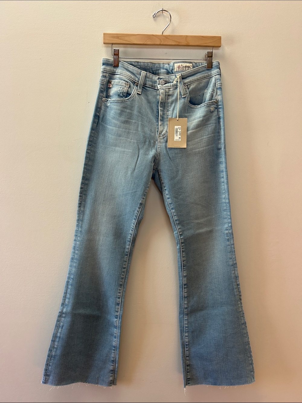 Ag Adriano Goldschmied Light Blue Flare Jeans - Wide Leg